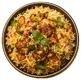 Guest enjoying North Indian cuisine